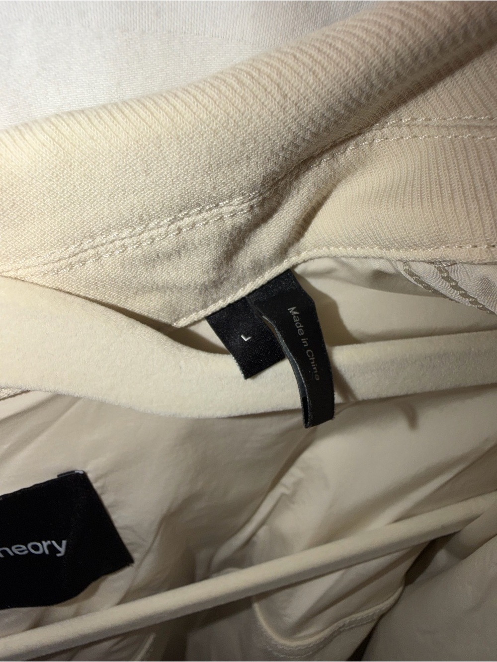 Theory Cream Jean Jacket with Chest Flap Pockets - Picture 2 of 3